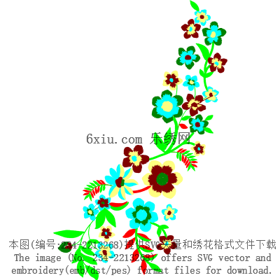 svg矢量绣花图下载