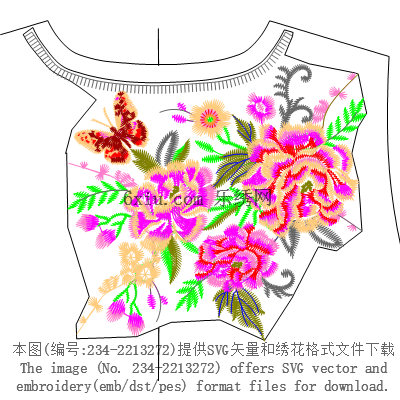 svg矢量绣花图下载