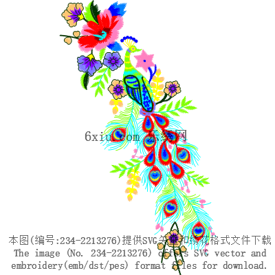 svg矢量绣花图下载