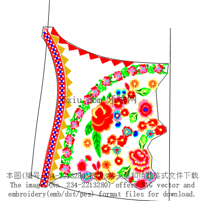 svg矢量绣花图下载