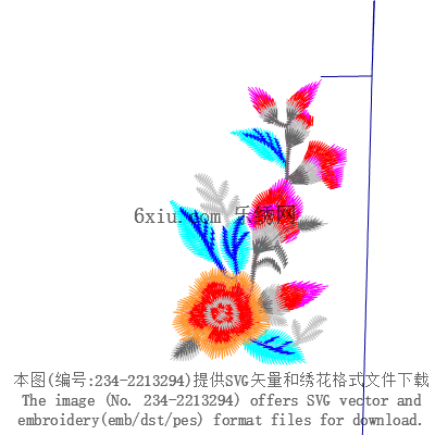 svg矢量绣花图下载
