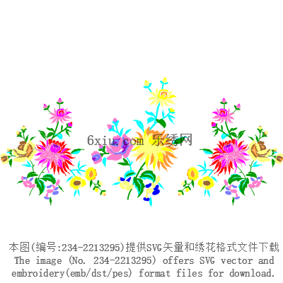 svg矢量绣花图下载