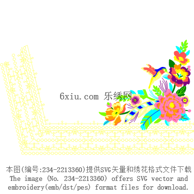svg矢量绣花图下载
