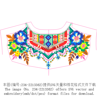 svg矢量绣花图下载