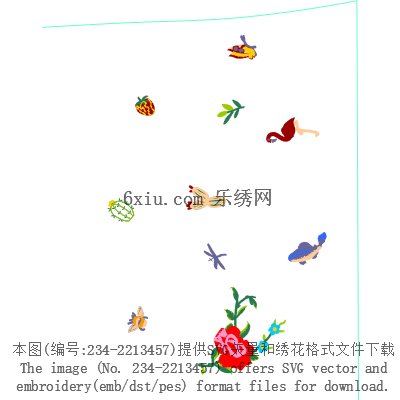 svg矢量绣花图下载