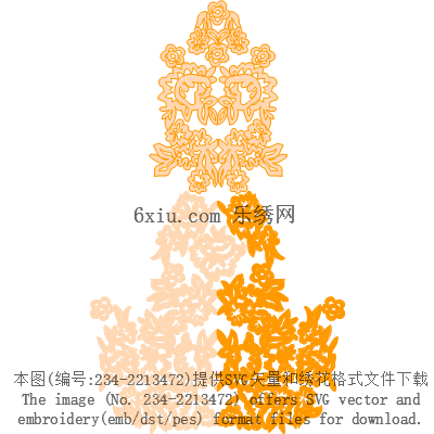 svg矢量绣花图下载