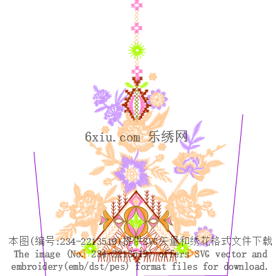 svg矢量绣花图下载