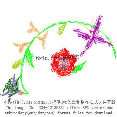 svg矢量绣花图下载