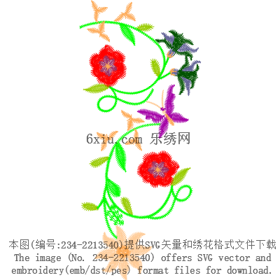 svg矢量绣花图下载
