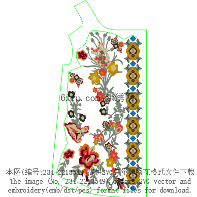 svg矢量绣花图下载