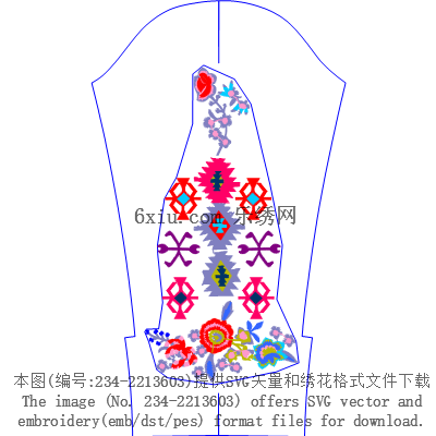 svg矢量绣花图下载