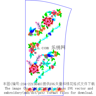 svg矢量绣花图下载