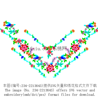 svg矢量绣花图下载