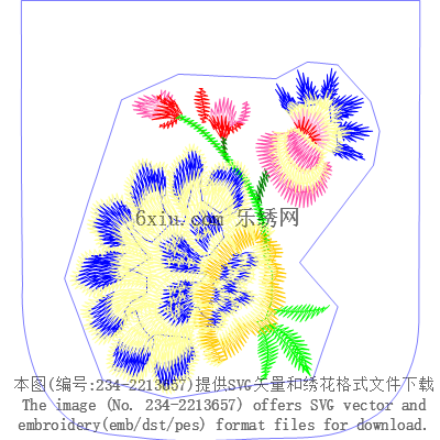 svg矢量绣花图下载