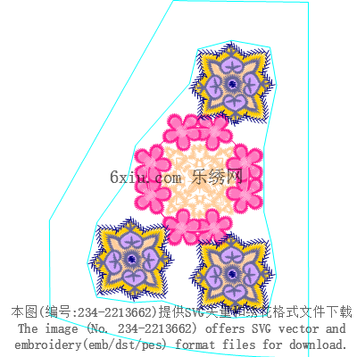 svg矢量绣花图下载