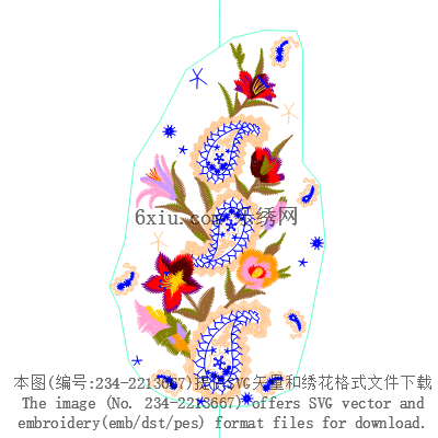 svg矢量绣花图下载