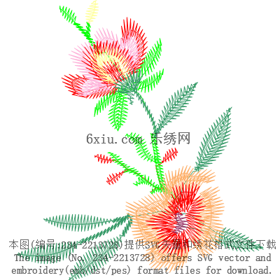 svg矢量绣花图下载