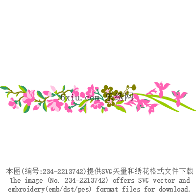 svg矢量绣花图下载
