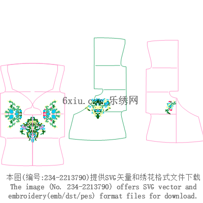 svg矢量绣花图下载