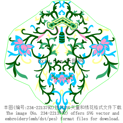 svg矢量绣花图下载