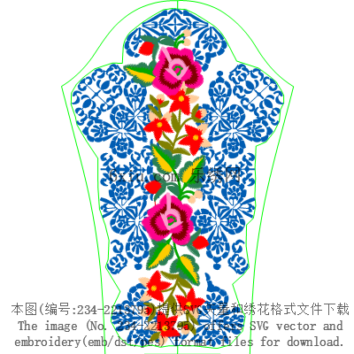 svg矢量绣花图下载