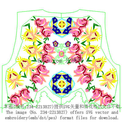 svg矢量绣花图下载