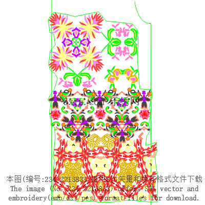 svg矢量绣花图下载