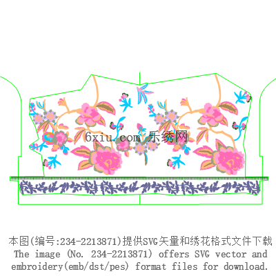 svg矢量绣花图下载