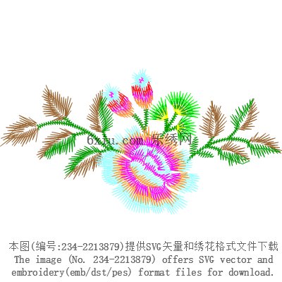 svg矢量绣花图下载