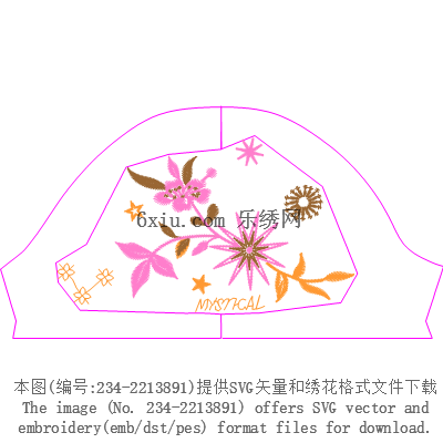 svg矢量绣花图下载