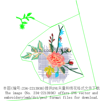svg矢量绣花图下载