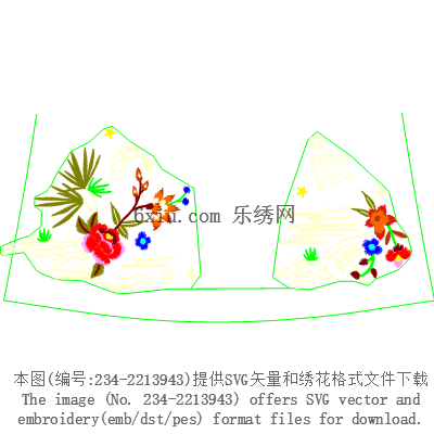 svg矢量绣花图下载