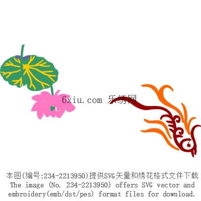 svg矢量绣花图下载