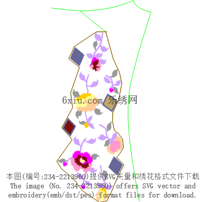 svg矢量绣花图下载