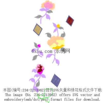 svg矢量绣花图下载