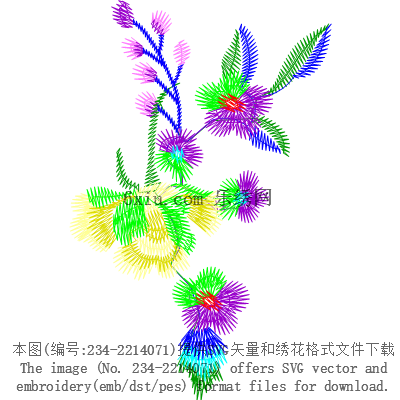 svg矢量绣花图下载