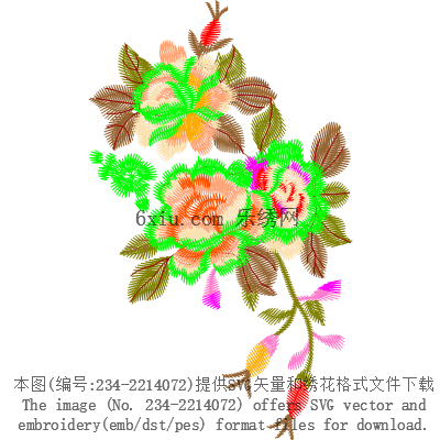 svg矢量绣花图下载