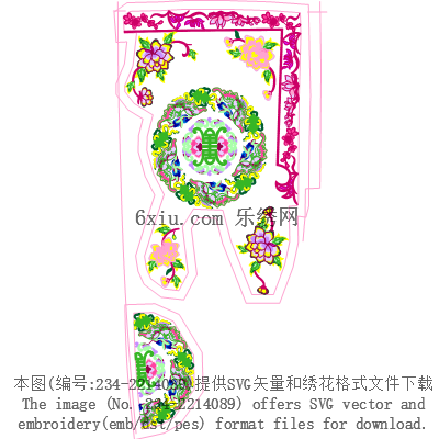 svg矢量绣花图下载