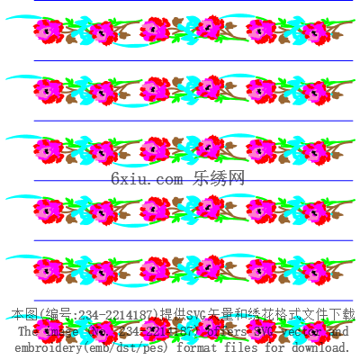 svg矢量绣花图下载