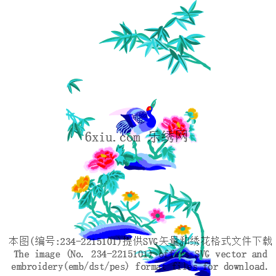 svg矢量绣花图下载