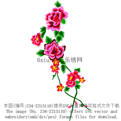 svg矢量绣花图下载