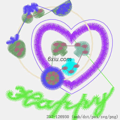 svg矢量绣花图下载