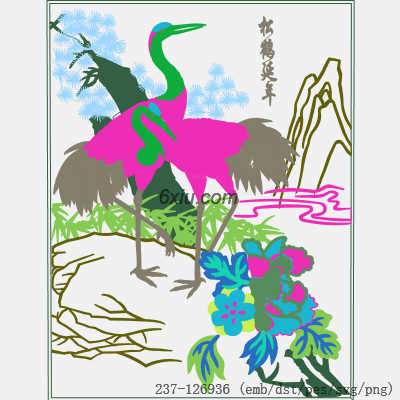 svg矢量绣花图下载
