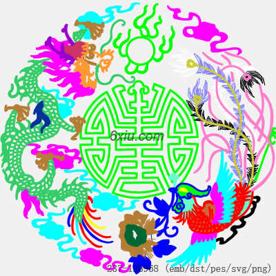 svg矢量绣花图下载