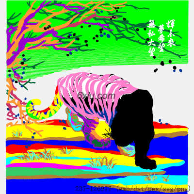svg矢量绣花图下载