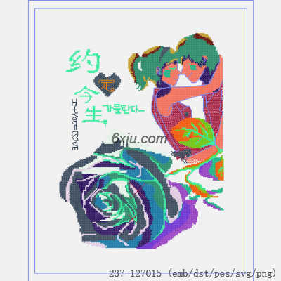 svg矢量绣花图下载