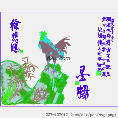 svg矢量绣花图下载
