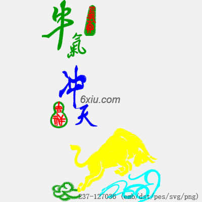 svg矢量绣花图下载