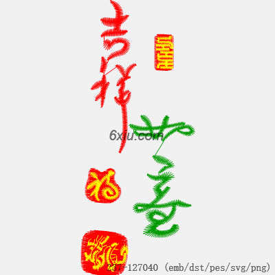 svg矢量绣花图下载