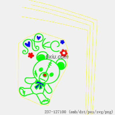 svg矢量绣花图下载